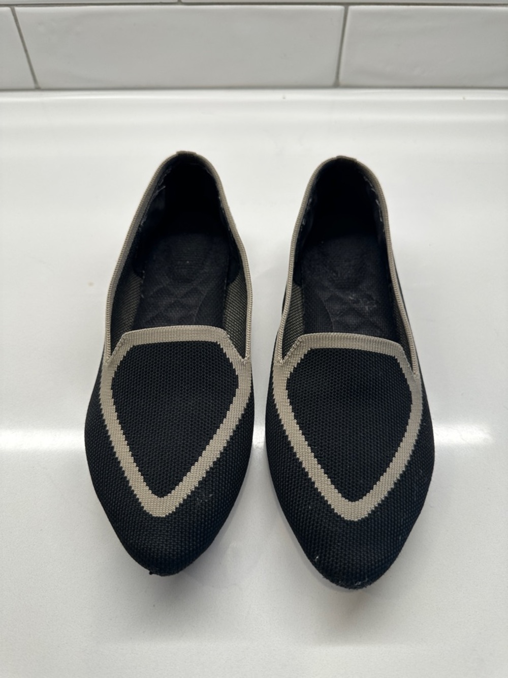 Birdies Black Washable Canvas. Size 7